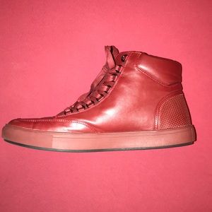 Steve Madden Red vegan leather red sneaker boots
